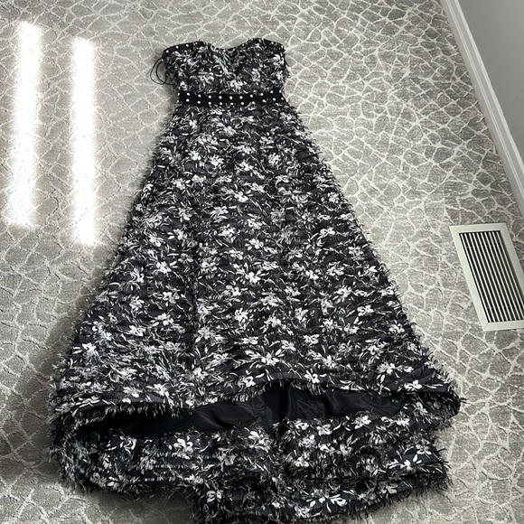 Prabal Gurung Fringe Chiffon Dress, Arielle charnas somethingnavy gown altered - Picture 4 of 15